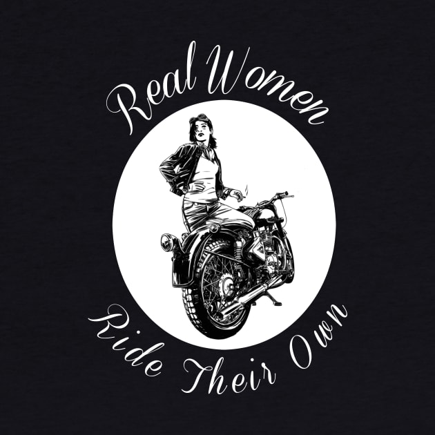 Woman Motorcycle Rider Design by AtkissonDesign